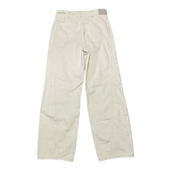 We The Free Cream Straight Leg Jeans, Size 33, NWT - Picture 3 of 5